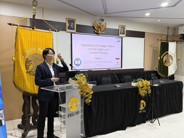 Associate Professor Ming-Yi Lu presenting on “Applications of Collagen in Implant Dentistry and Oral Surgery.”圖片