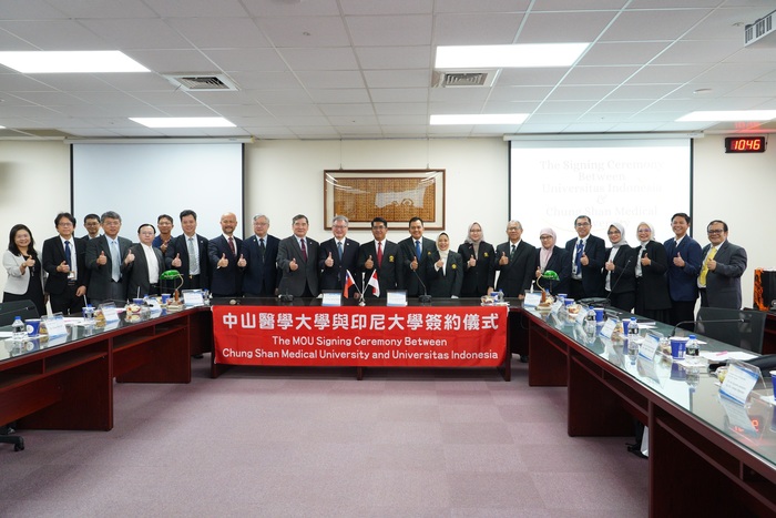 中山醫大與印尼大學將在進行聯合研究、臨床實作等五大面向合作。圖片