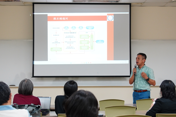 The Office of Higher Education Sprout Project at CSMU hosted a lecture on Institutional Research (IR), inviting Dr. Wen-Chung Chiang from Hungkuang University of Science and Technology to share his experience in developing IR systems.圖片