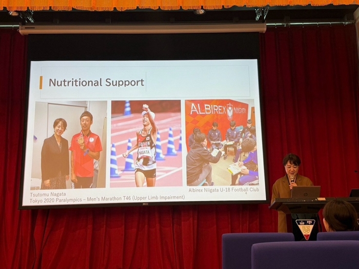 Professor Hiromi Inaba of Niigata University of Health and Welfare discusses nutritional support for female athletes in Japan and challenges in sports nutrition.圖片