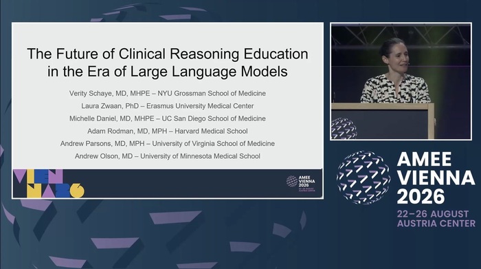 AMEE 2026專題研討會，邀集多國學者共同探討AI時代的臨床推理教育。圖片